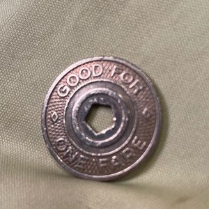 New York City Subway "Five Boroughs" Transit Token Pentagram Token